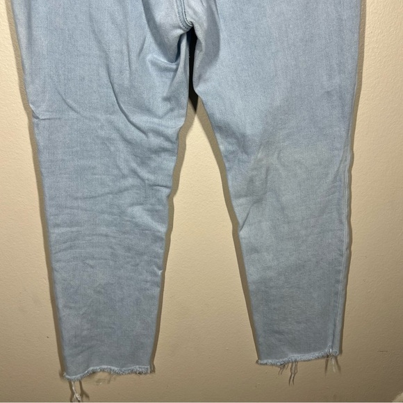 Good American Women’s Light Wash Skinny Jeans Fray Hem Size 12 / 31 - Picture 7 of 7